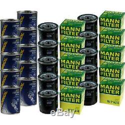 10x Original Mann Oil Filter W 714/4 + 10x Sct Engine Flush Flushing