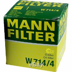 10x Original Mann Oil Filter W 714/4 + 10x Sct Engine Flush Flushing