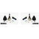 2x Bga Kit For Front Drive Shaft Joint Fiat Ducato Box 250