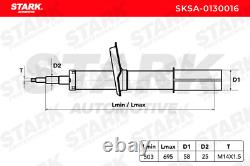 2x Stark Shock Absorber Kit Shock Absorbers Sksa-0130016 In Front