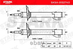 2x Stark Shock Absorber Kit Shock Absorbers Sksa-0132740 In Front