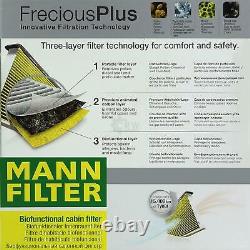 3x Mann Habitacle Filter Mannol Air Filter Fiat Ducato Box 250