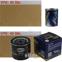 40x Original Sct Oil Filter Sm 158 + 40x Sct Engine Flush Engine Flushing