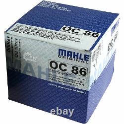 5x Original Mahle / Knecht Oil Filter Oc 86 + 5x Sct Flush Engine Rinsing