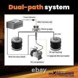 Air Cushion Kit with Dual Pressure Gauge for Citroen Relay/Jumper 1994-2024 4000KG