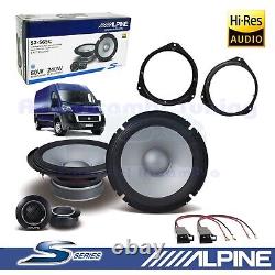 Alpine S2-S65C 2-Way Speaker Kit 165Mm 240W for Fiat Ducato