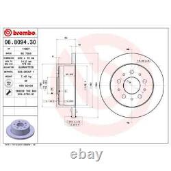 BREMBO Discs + Rear Linings Suitable for Fiat Ducato Boxer Jumper