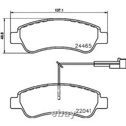 BREMBO Discs + Rear Linings Suitable for Fiat Ducato Boxer Jumper
