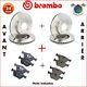 Complete Kit Front And Rear Discs And Pads Brembo For Fiat Ducato #w6