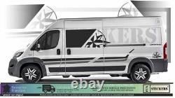 Complete kit for Fiat Ducato Peugeot Boxer van stickers adhesive decals