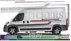Complete kit for Fiat Ducato Peugeot Boxer van stickers adhesive decals