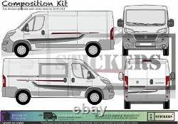 Complete kit for Fiat Ducato Peugeot Boxer van stickers adhesive decals
