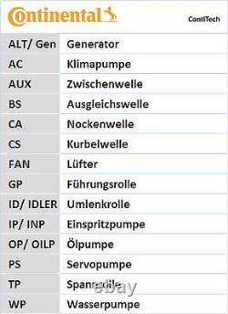 Continental Distribution Kit + Water Pompe For Peugeot 306 1.9 Sld, 1.9 D