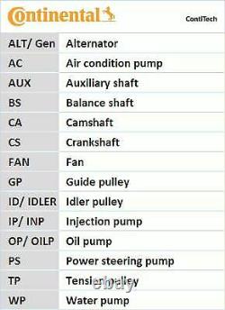 Continental Distribution Kit + Water Pompe For Peugeot 306 1.9 Std, 1.9 Srdt