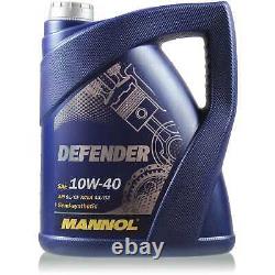 Engine Oil 5l Mannol Defender 10w-40 - Mann-filter Fiat Ducato Bus 230 2.8 Tdi