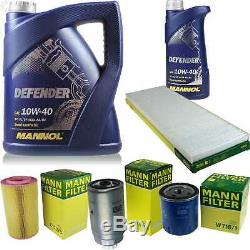 Engine Oil 6l Mannol Defender 10w-40 + Mann Box Fiat Ducato 2.0 Jtd 244