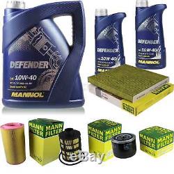 Engine Oil 7l Mannol Defender 10w-40 + Mann Filter Luft Fiat Ducato Bus 250