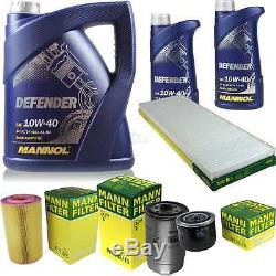 Engine Oil 7l Mannol Defender 10w-40 + Mann-filter Fiat Ducato Box 244 2.3