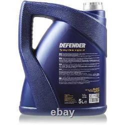 Engine Oil 7l Mannol Defender 10w-40 + Mann-filter Fiat Ducato Bus 250