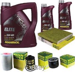 Engine Oil 7l Mannol Elite 5w-40 + Mann Filter Luft Fiat Ducato Bus 250 120