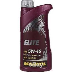 Engine Oil 7l Mannol Elite 5w-40 + Mann Filter Luft Fiat Ducato Bus 250 120