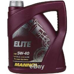 Engine Oil 7l Mannol Elite 5w-40 + Mann Filter Luft Fiat Ducato Bus 250 120