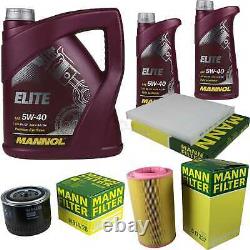 Engine Oil 7l Mannol Elite 5w-40+mann-filter Fiat Ducato Bus 250 Multijet 120