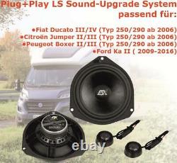 Esx Qxf6.2c 16 CM 2-wege Speaker Kit For Fiat Ducato III Type 250, Ab 2006