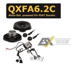 Esx Qxfa6.2c Active Speaker Kit + Amp Compatible With Fiat Ducato F8 De