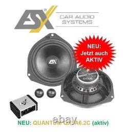 Esx Qxfa6.2c Active Speaker Kit + Amp Compatible With Fiat Ducato F8 De