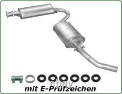Exhaust Kit for Fiat Ducato 230 Diesel 1.9+2.5+2.8 Middle Pot + Silencer