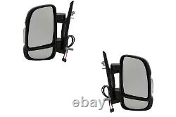 Exterior Mirror Kit Suitable for Fiat Ducato 06- Li Ré Noir 12-pol With