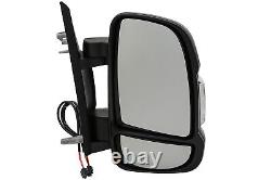 Exterior Mirror Kit Suitable for Fiat Ducato 06- Li Ré Noir 12-pol With