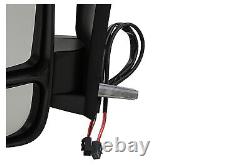 Exterior Mirror Kit Suitable for Fiat Ducato 06- Li Ré Noir 12-pol With