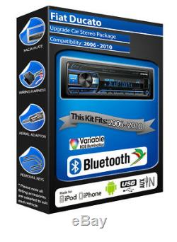 Fiat Ducato Car Radio Alpine Ute-200bt Bluetooth Handsfree Kit Mechless