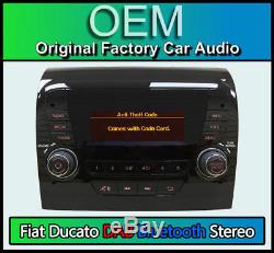 Fiat Ducato Stereo Dab Radio, Bluetooth Handsfree Kit, With Code 250 Vp1