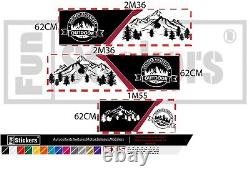 Fiat Ducato Van Camper Camper Mountain Bands Sticker Kit Adhesive Integral