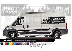 Fiat Ducato Van Camper Mountain Camper Kit Decorative Stickers Adhesive