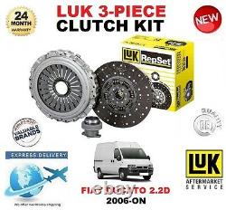 For Fiat Ducato 250 290 100 Multijet 2.2 D Clutch Kit 2006-on 100bhp Luk 3