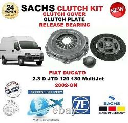 For Fiat Ducato 2.3 D Jtd 4x4 120 130 Multiflame 2002 On Sachs 3 Piece Clutch Kit