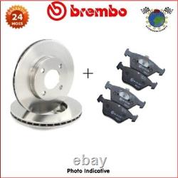 Front Brake Discs and Pads Kit Brembo for Citroen C25 Fiat Ducato