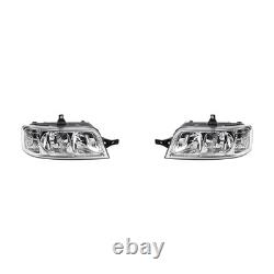 Front Headlight Kit Compatible With Fiat Ducato 244 04/02- H7 H1 Left & Right