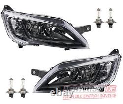 Halogen Headlight Kit Suitable for Fiat Ducato 250 251 14- Chrome With 2x H7 L R