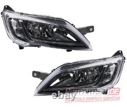 Halogen Headlight Kit Suitable for Fiat Ducato 250 251 14- Chrome With 2x H7 L R