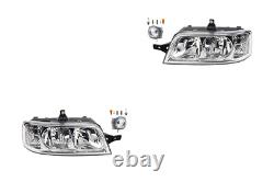 Halogen Headlights Kit Suitable for Fiat Ducato 244 04/02- H7 H1 + Fog +