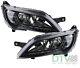 Headlight Compatible With Fiat Ducato Black 250 06/14- With Led Daytime Running Light Kit
