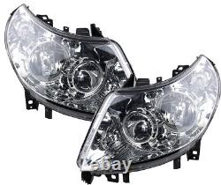 Headlight Kit Compatible with Fiat Ducato 250 11-14 Left and Right + Bulbs