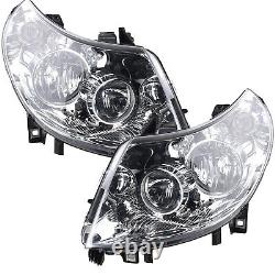 Headlights 2 Piece Suitable For Fiat Ducato 06 -10 Lwr Kit H7 H1 Left And Right