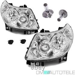 Headlights Kit H7/h1 + Lwr + 2x H7 Compatible For Fiat Ducato Boxer Cavalier 06-10