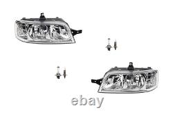 Headlights Suitable for Fiat Ducato 244 02- with H7 H1 Left Right + Motor
